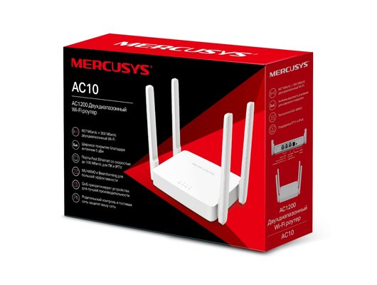 WiFi роутер Mercusys AC10